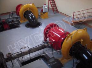 turbina de Francis do eixo 400KW horizontal pequeno hidro, gerador de turbina da