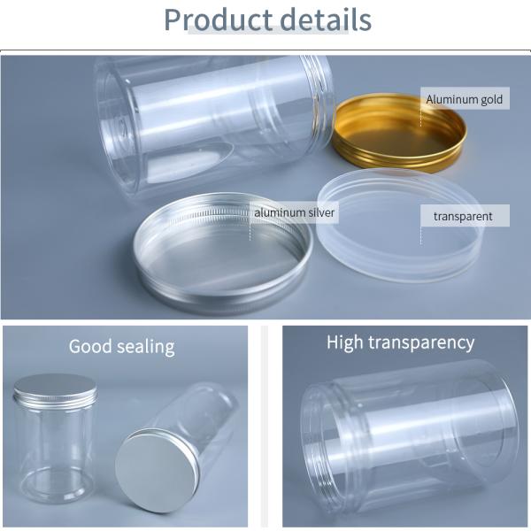 55*65MM PET Plastic Bottles With Screw Lid 13g