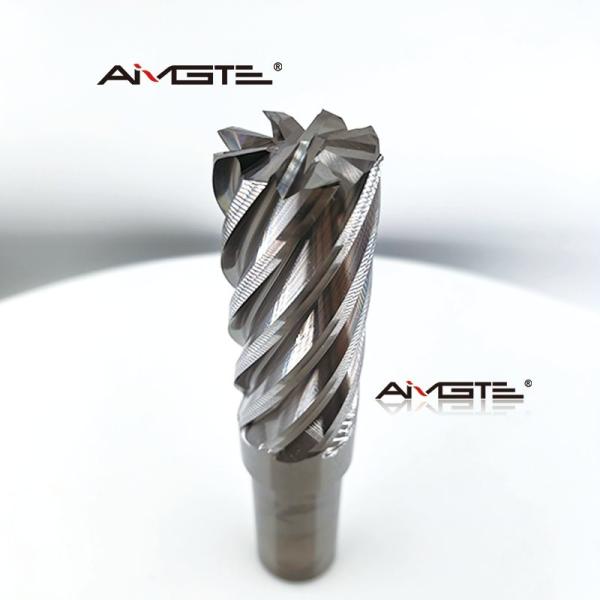 25mm 8 Flute Solid Carbide End Mill for Engine Components Specialized Milling Cutter for Steel Cast Iron HRC55 Hardness TiAlN Coated CNC Machining