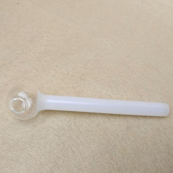 Premium Round Shape Glass Oil Burner Pipe Smoking Accessories Eco Friendly