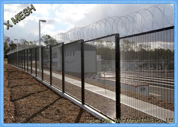 358 Welded Wire Mesh Fence Panels , Garden Wire Fencing 3 Meter Height