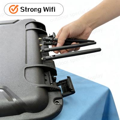 15.6-inch Portable Outdoor Control Case with 1000-nit High-Brightness Touchscreen Built-in Keyboard and Rechargeable Battery