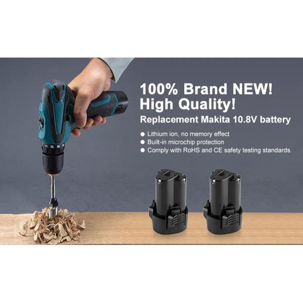 Аккумуляторные аккумуляторные дрели FCC RoHS 10.8V 3.5AH Makita Блоки батарей