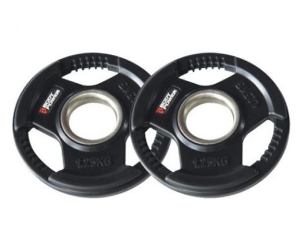 Tri grip rubber weight plates, rubber encased tri grip standard weight plates, Rubber Encased Tri Grip Olympic Weights