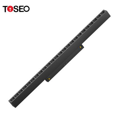 a trilha 18w magnética ilumina o preto 4000K branco de alumínio puro para a sala de visitas