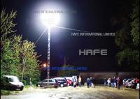 Iluminação elétrica comercial do local do trabalho provisório da luz do trabalho do tripé da construção montável