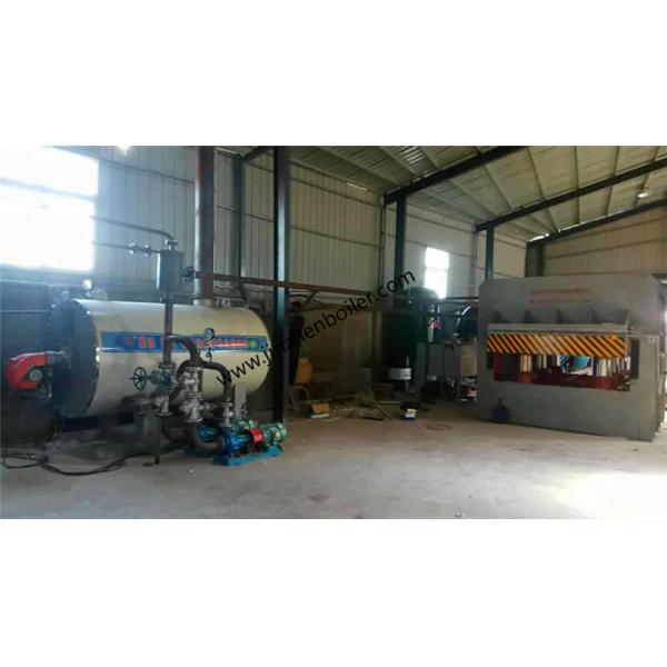 Caldera termal orgánica horizontal del aceite del portador térmico 1200KW para Derretimiento-soplado línea no tejida y de Maskproduction