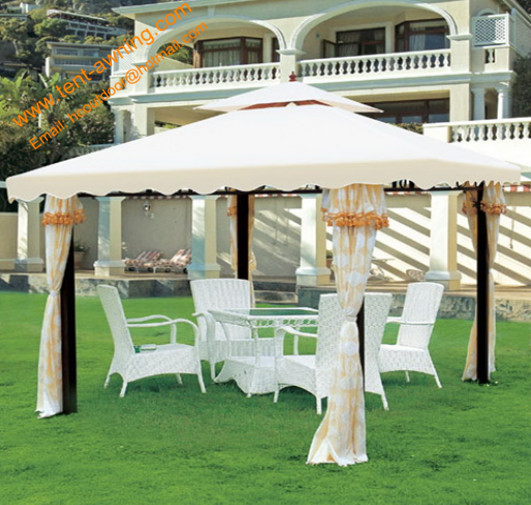 Outdoor Leisure Powder coated Steel Garden Gazebo Canopy Garden Pavilion