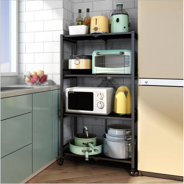 Floor 100kg Loading Five Storey Steel Kitchen Basket Rack