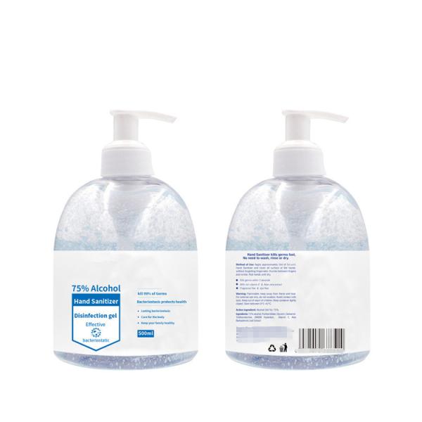 75% Alcohol Germicidal Instant Hand Sanitizer Gel CE / FDA Certification