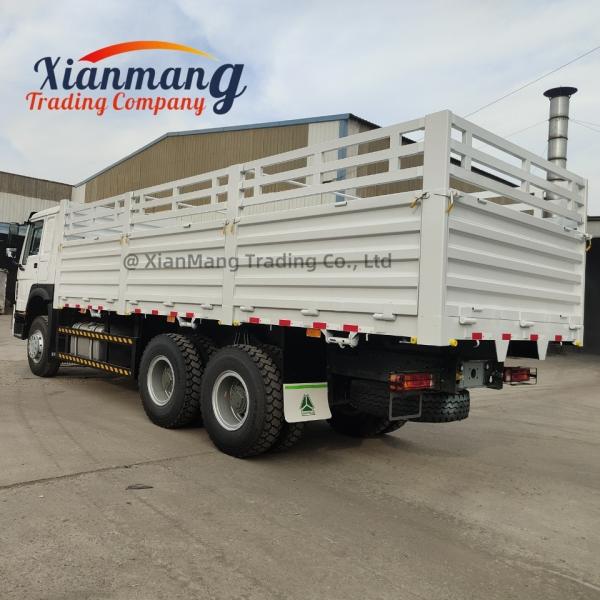 371hp Diesel Howo Cargo Truck , Sinotruk 6*4 10 Wheelers Used Cargo Truck