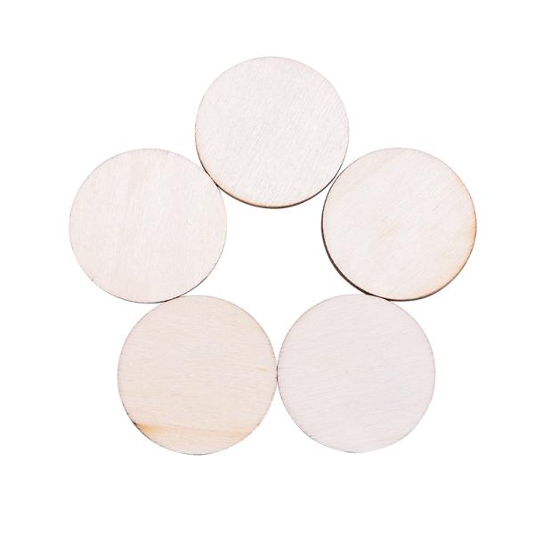 Пустые диски соснового леса ремесел картины 10cm незаконченные деревянные