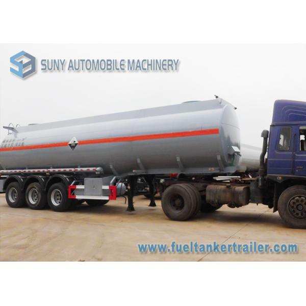 Hydrochloric Acid FUWA 13 Ton Fuel Tanker Trailer Three Axle Trailers 32000L