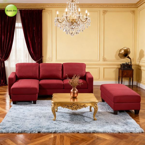 Contemporary Oversized Microfiber Sectional Couch Fabric Lounge Custom