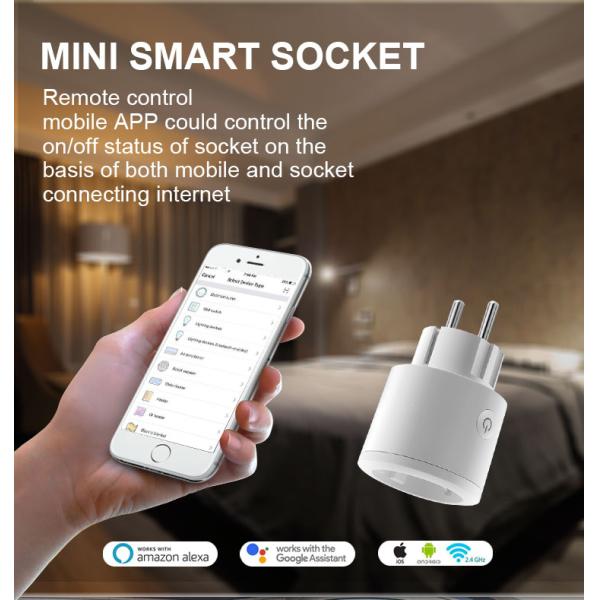 Intelligent Wireless Smart Wifi Plug Electric Wall Remote Control Alexa Tuya