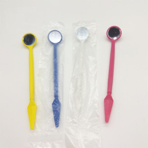 Tooth Shape Disposable Teeth Whitening Unit Dental Mouth Mirror With Spatula
