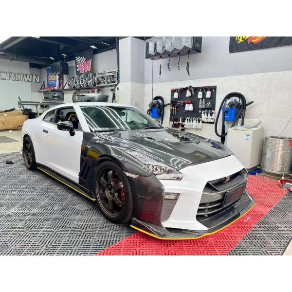 For Nissan GTR R35 Carbon Fiber Body Kit GTR Upgraded Top Style Carbon Fiber Front and Rear Bumper Side Skirt Spoilers