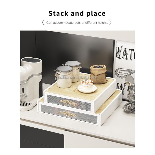 NEW 24 Dolce Gusto Iron Basket Metal Storage Box Rack of Coff Machine Stand Pod Coffee Capsules Storage Bucket Cabinets Drawer