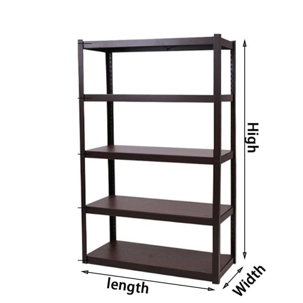 Bolt Free 1.2 Mm Thick Galvanized Steel Shelf 5 Layer 690mm