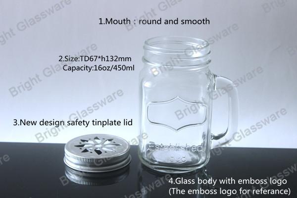 wholesale new products drinking glass mason jar sale