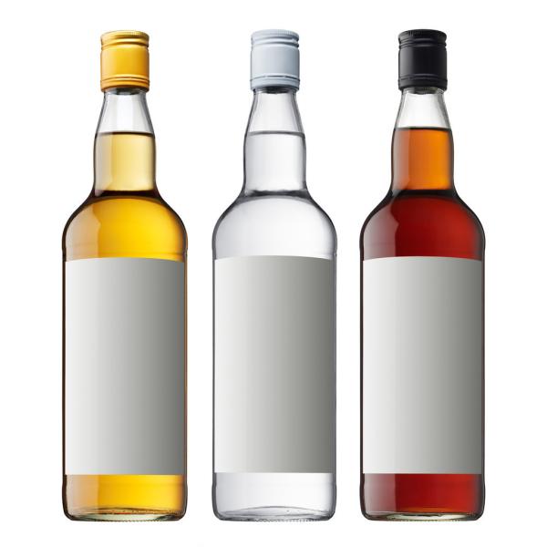Screen Printing Glass Cap Sealing Type Vodka Bottles for Spirits from OEM