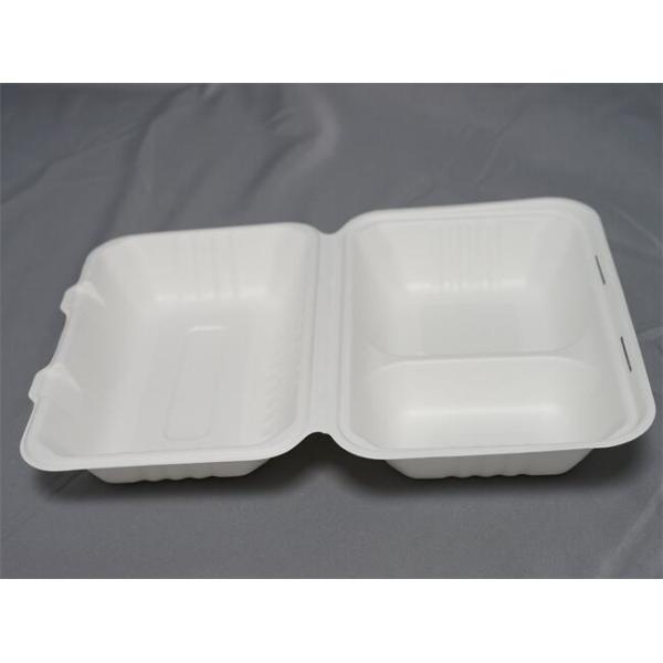 9" » compartiment biodégradable compostable de la boîte 3 à nourriture de la