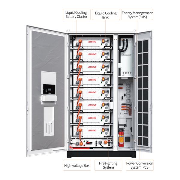 200KW 372KWh Armoire de stockage d'énergie refroidie par liquide Pour le système de stockage d'énergie industriel et commercial