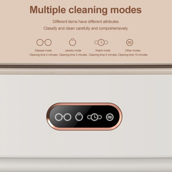 360° Multi Directional Ultrasonic Cleaner Makeup Tools Watch Glasses Jewelry Washer
