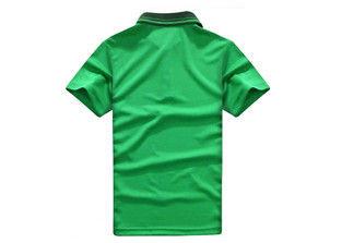 Knitted Embroidered Men's Work Polo Shirts , Short Sleeve Plain Women's Polo Shirts