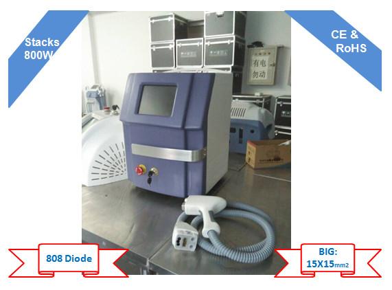 Duração portátil do pulso do CE da máquina da remoção do cabelo do laser do diodo 808nm