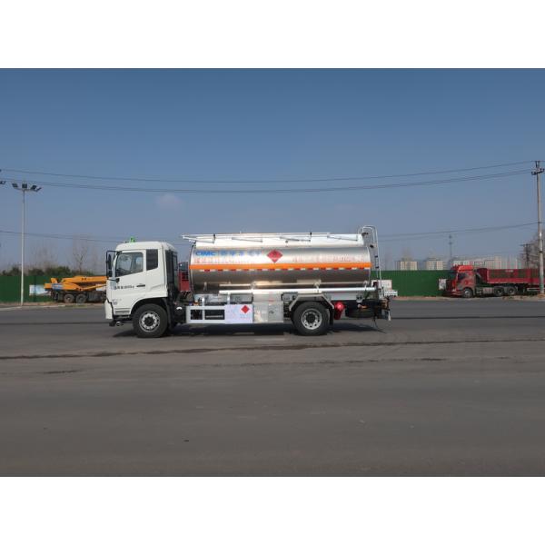 15m3 CIMC LINYU Dongfeng Oil Tanker Truck Aluminum Alloy Liquid Fuel Transport Vehicle