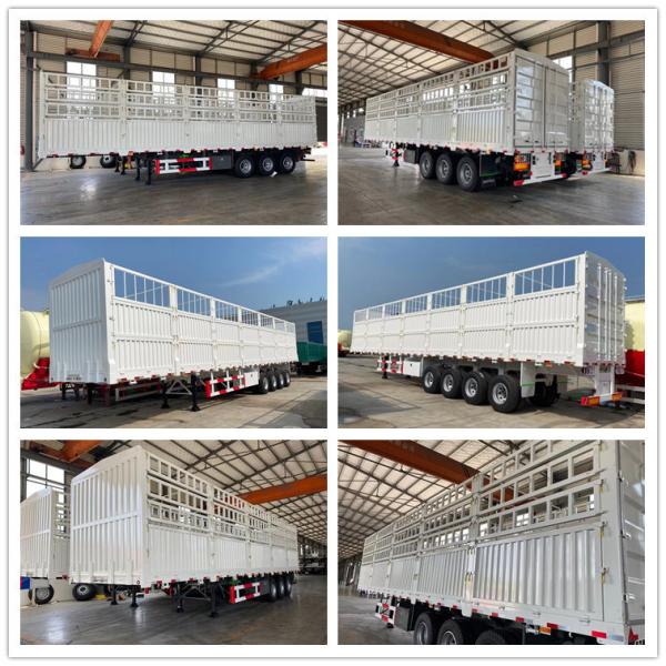 One Piece Tool Box 1m *0.5m*0.5m Sinotruk Heavy Trailer 3 Axles 80t Cargo Semi Trailer