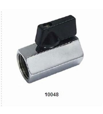 Steel handle Brass Mini Ball Valve 10048 with Chrome plating 16Bar