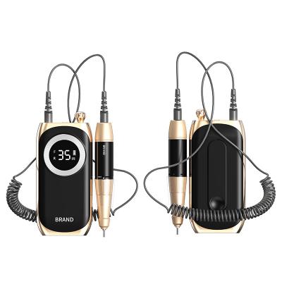 Electric Nail Drill File For Acrylic Gel Dip Powder Nails Manicure Pedicure Tools Polishing Set With 6pcs Drill Bits