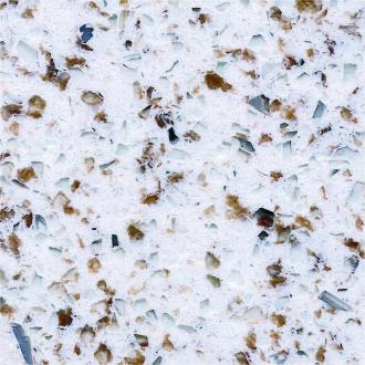 Tiger White Quartz Kitchen Worktops With 93% Natural Quartz High Resistance