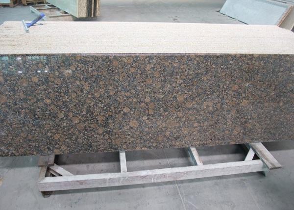 Baltic Brown Granite Bathroom Vanity Countertops 2cm Thickness Custom Cut