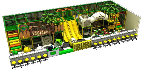 colorful theme adventure playground equipment kids indoor equipment with spider tower