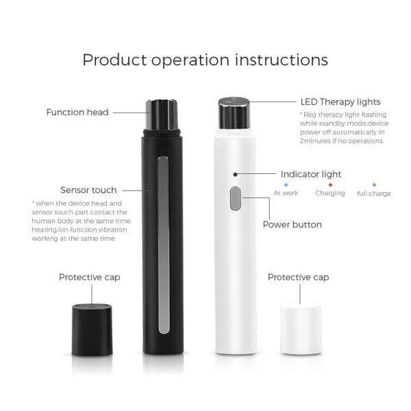 Massager вибрации ручки 7000rpm 623nm уменьшает Massager глаза усталости для сумок глаза