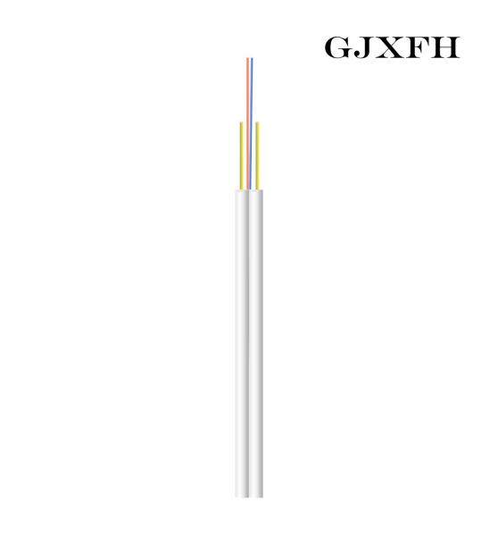 12 Strand Ftth Indoor Drop 12 Core Single Mode Fiber Optic Cable FRP Strength