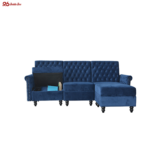 Minimalist Design Modular Saving Space Storage Fabric Sofa Sets Apartment Use