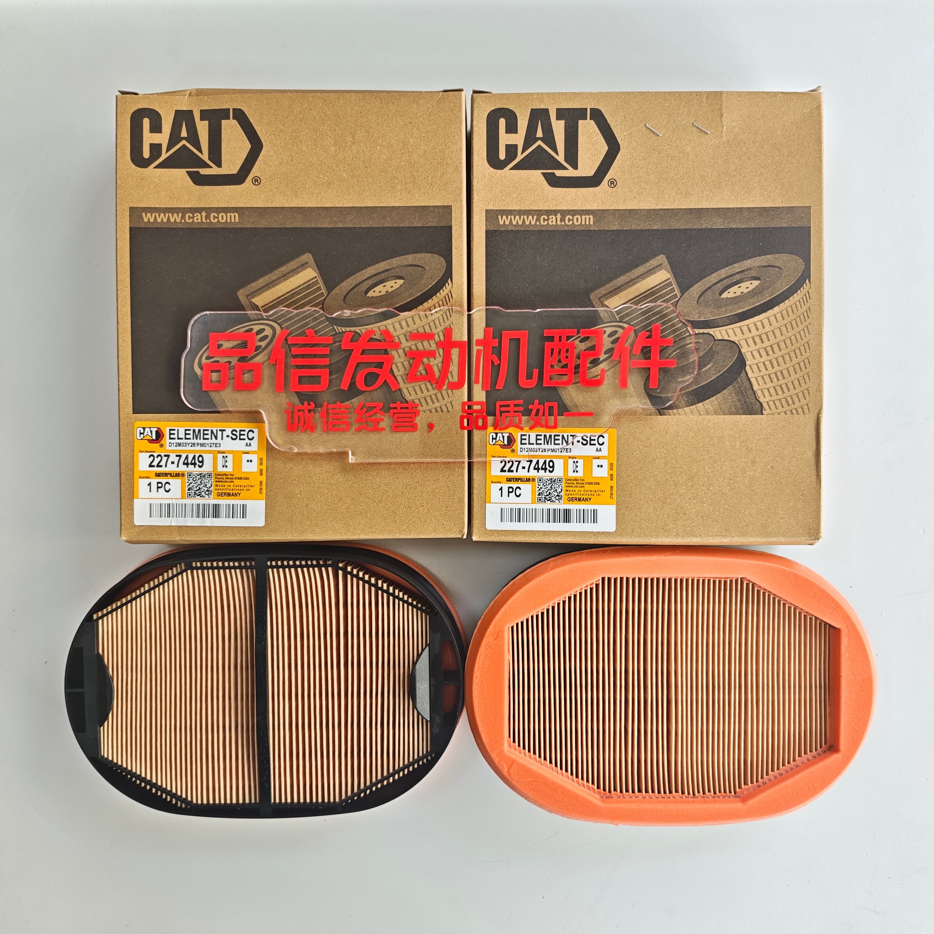 CAT 227-7449 Engine Air Filter D5K D4K Excavator Engine Parts Diesel 2277449 Air Filters