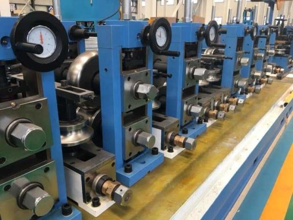 Fully Automated Straight Seam Pipe Milling Machine , High Speed Tube Mill