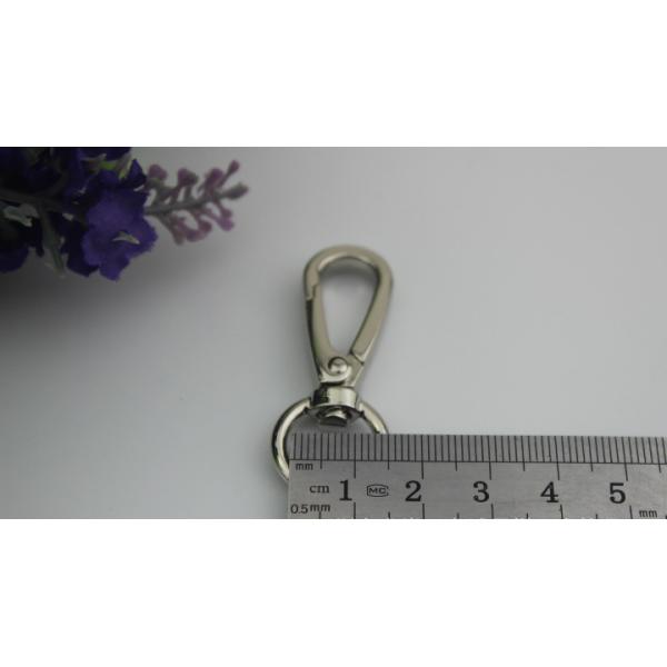 Bag accessories promotional item stock hanging gunmetal color 13 mm snap hook clip swivel with polishing