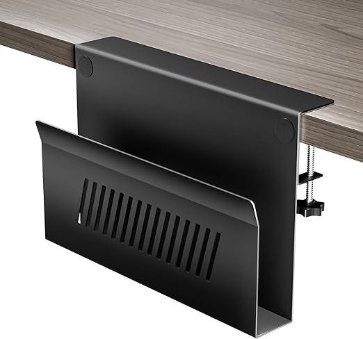 Convenient Laptop Holder for Desk Organizer No Drill Under Desk Drawer Clamp on Shelf