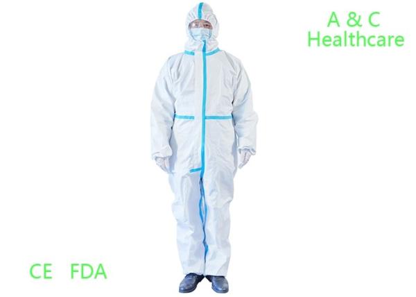 SMS Non Woven Protective Clothing Disposable Medical Protective Suit