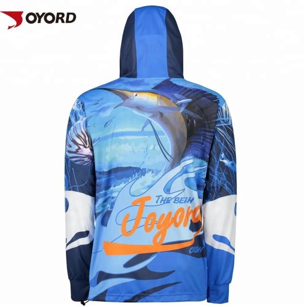 Sublimation Custom Fishing Jerseys , Design Your Own Fishing Jersey Sun UV Resistant