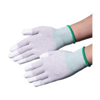 El punto de la prueba del polvo cubrió los guantes de nylon de la mano del trabajo del poliéster de los guantes del recinto limpio