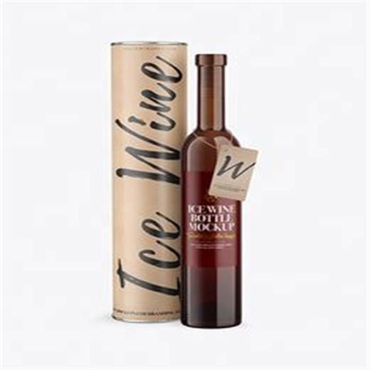 Liquor Cardboard Wine Tube Hotstamping For Glass Bottle Packaging