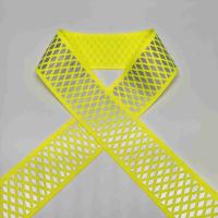 Films de transfert de chaleur de fer à haute visibilité à tissu réfléchissant jaune pour vêtements de sport