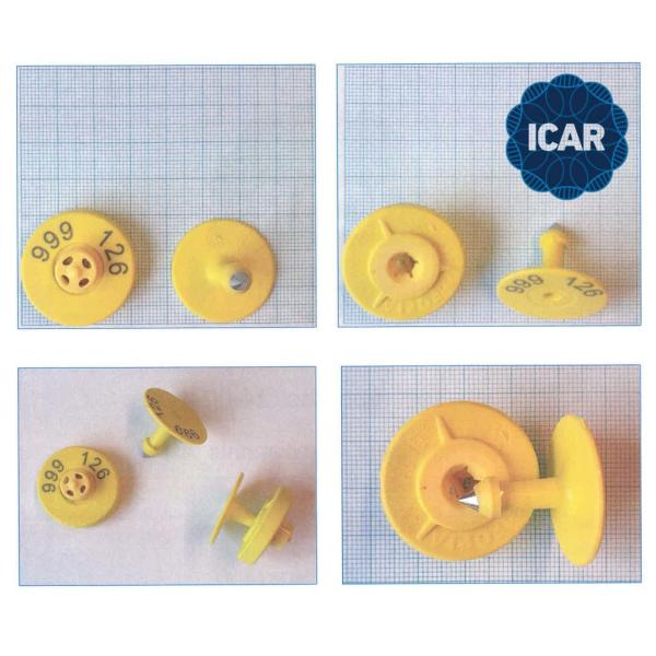 Durable RFID Ear Tag with ISO11784/5 FDX-B Standard 350N Tension and TPU Material for Livestock Tracking